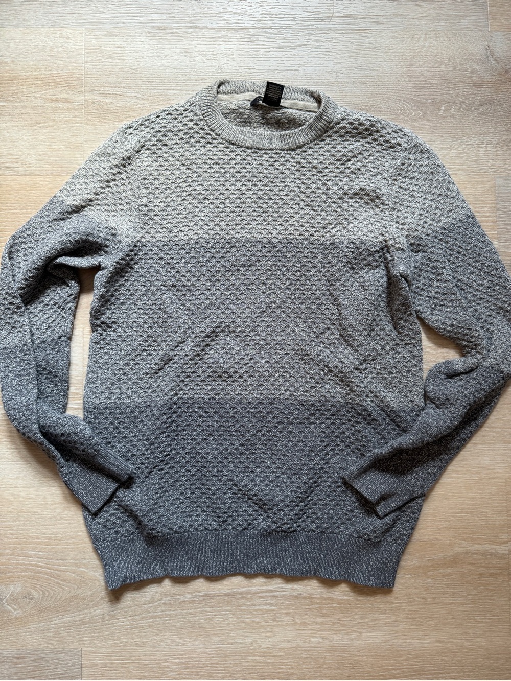 Lachlan British Inspired 100% Cotton Gray Crew Neck Sweater Men’s Size Medium